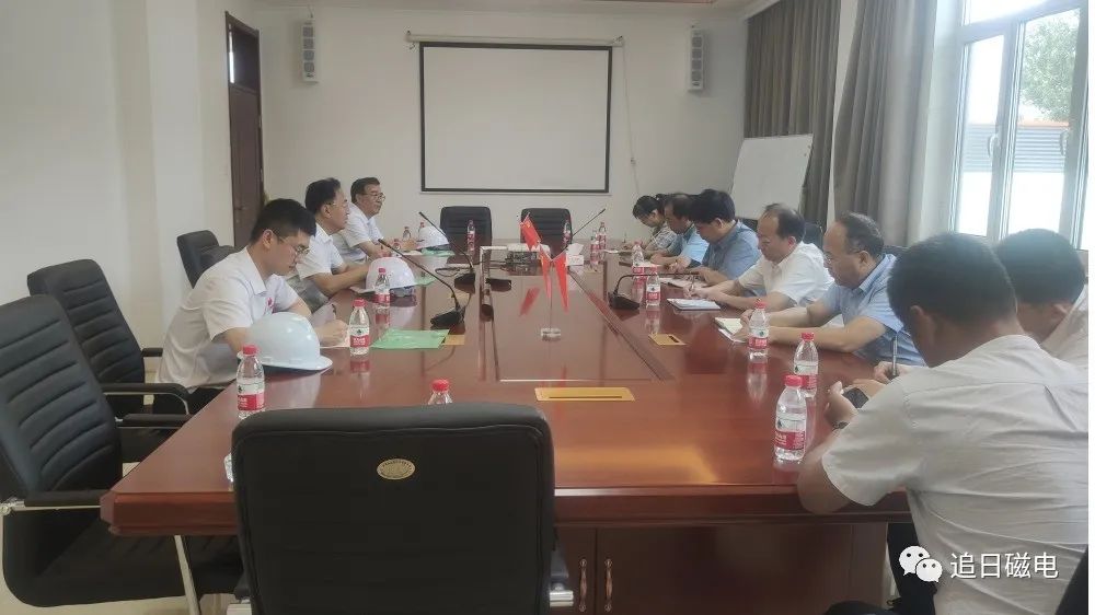 縣政府科技副縣長李備友率調(diào)研組蒞臨追日磁電調(diào)研指導(dǎo)工作